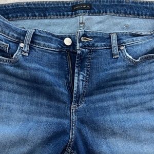 Women’s SILVER Elyse Straight Jeans ~ Size 18W